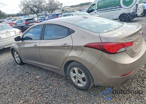 2014 Hyundai Elantra Se from USA, damaged, VIN 5NPDH4AE9EH509350